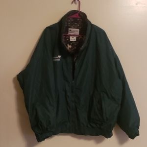 Big Dog Columbia Fleece Lined Jacket Green SZ 4XL
